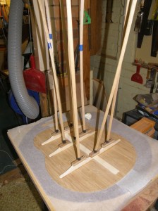 Braces held in place with go-bars